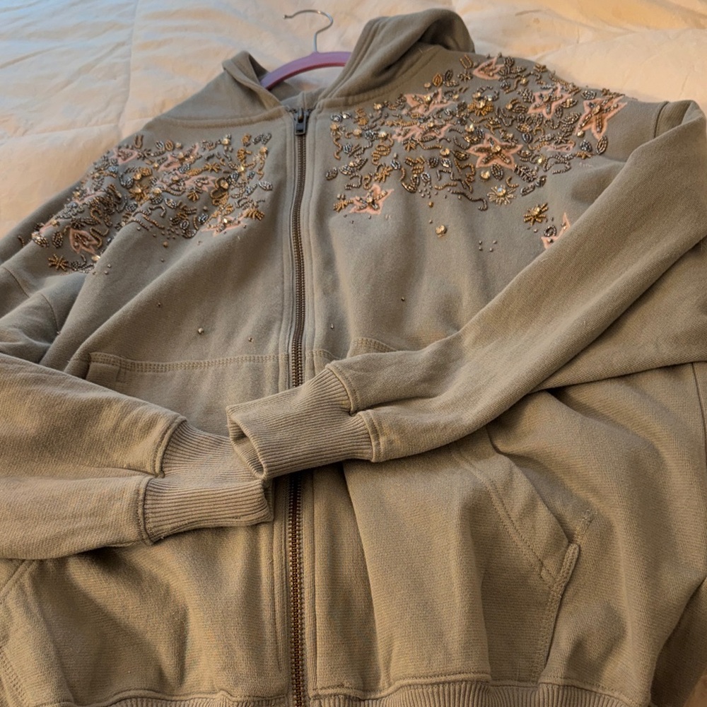 Free People Cozy Gray Fabric